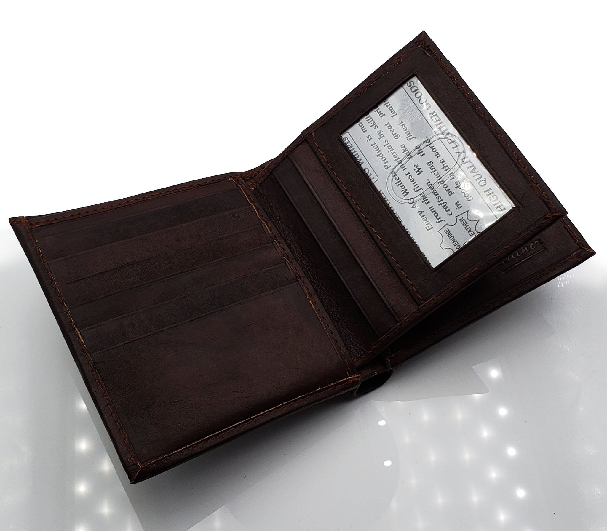 Men's Bifold Wallet with Removable Credit Card/ID Sleeve